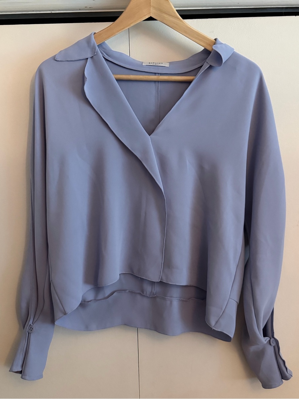 Babaton Lavender V-Neck Blouse